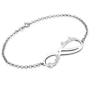 Bracciale personalizzato Infinity 2 Names