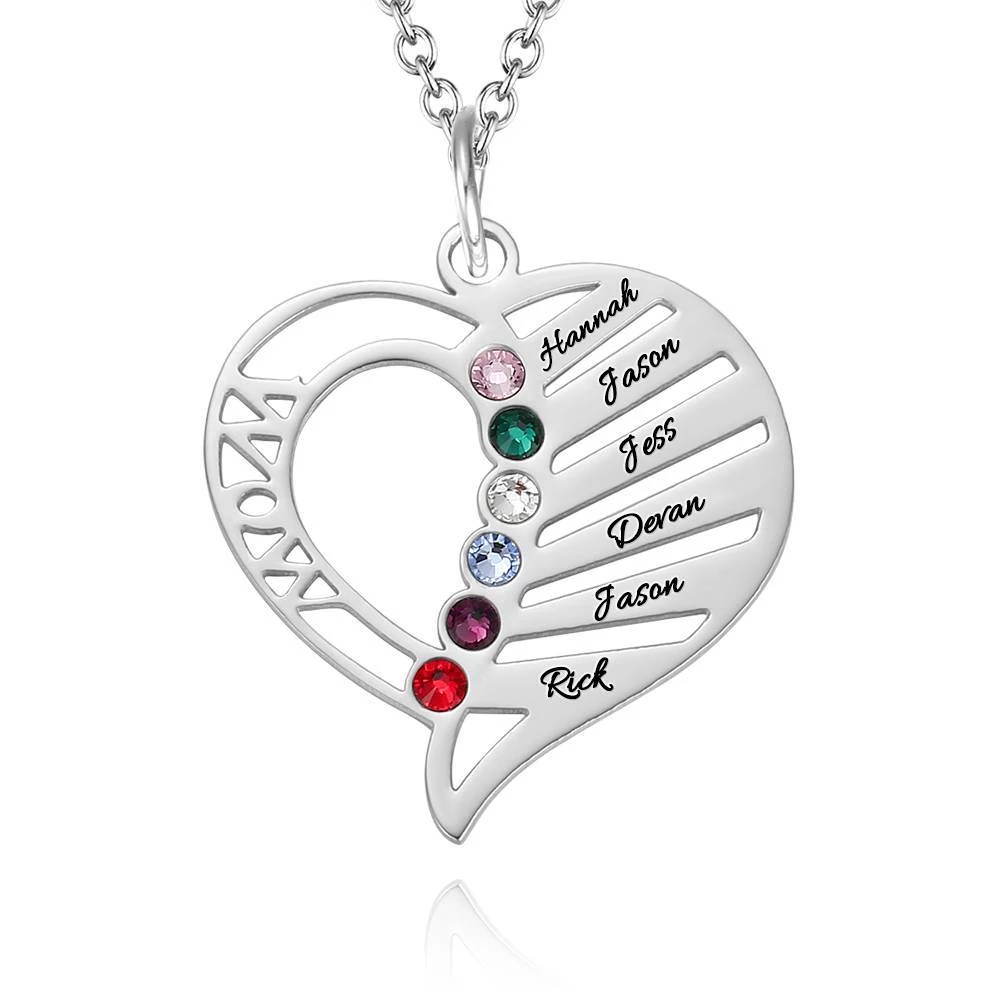 Collana con pietra incisa della mamma incisa