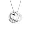 Collana con anello russo con incisione in argento sterling