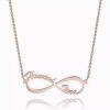 Collier Prénom Infini Plaqué Or Rose