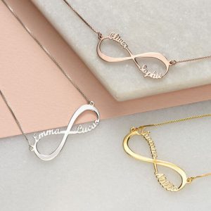 Collana Infinity Name placcata oro 14 carati