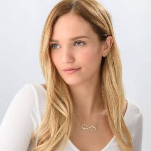 Collana Infinity Name placcata oro 14 carati