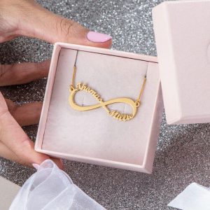 Collana Infinity Name placcata oro 14 carati