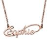 Collana con nome stile Infinity - Placcato in oro rosa