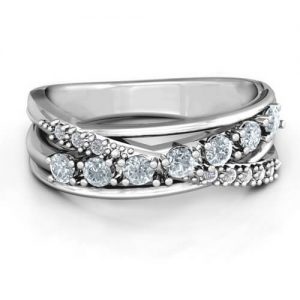 Anello multi fascia Crossover Accent