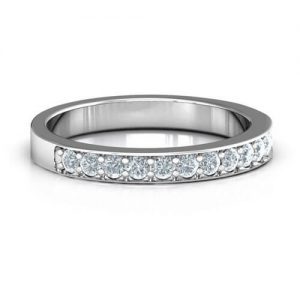 Anello classico mezza eternità