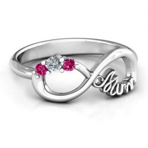 Mum's Infinite Love with Stones Ring