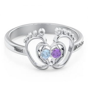 Anello Birthstone Piccoli passi