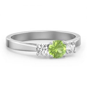 Anello Eternity con tre pietre