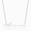Collana con nome stile firma Argento