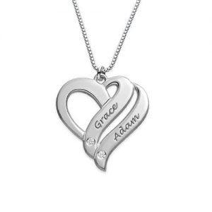 Collana Two Hearts Forever One con diamanti
