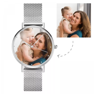 Unisex Couple Custom Photo Watch