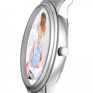 Orologio fotografico personalizzato da coppia unisex