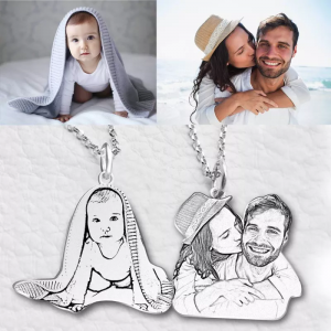Collana fotografica commemorativa personalizzata per animali domestici