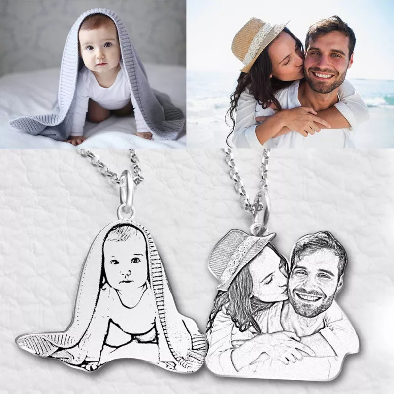 Collana fotografica commemorativa personalizzata per animali domestici