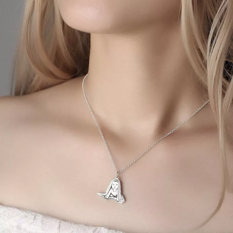 Collana fotografica commemorativa personalizzata per animali domestici