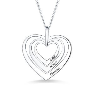 Collana Family Hearts