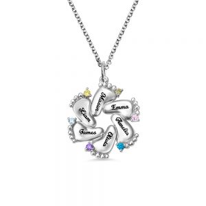 Collana personalizzata con pietre portafortuna per mamma