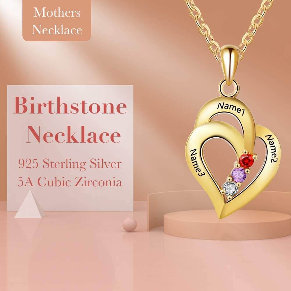 Pendant Relationship Heart Name Necklace for 3 Meaningful Necklace for Women - Image 4