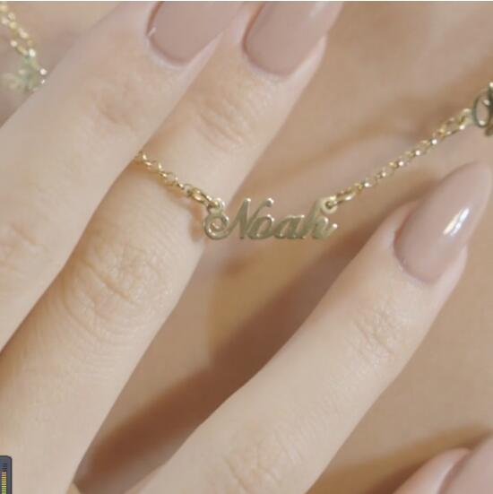 Beautiful personalized multi-name necklace, silver, gold, rose gold - Image 6