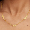 Beautiful personalized multi-name necklace, silver, gold, rose gold