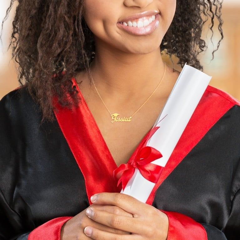 Personalized name necklace graduation gift - immagine 5