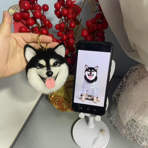 Simulated wool felt pet custom pendant, keep it by your side forever, exclusive pendant, cute pendant